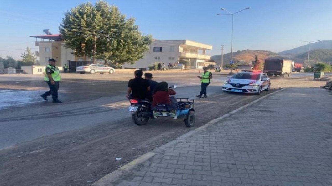 Gaziantep’te motosiklet sürücülerine sıkı takip