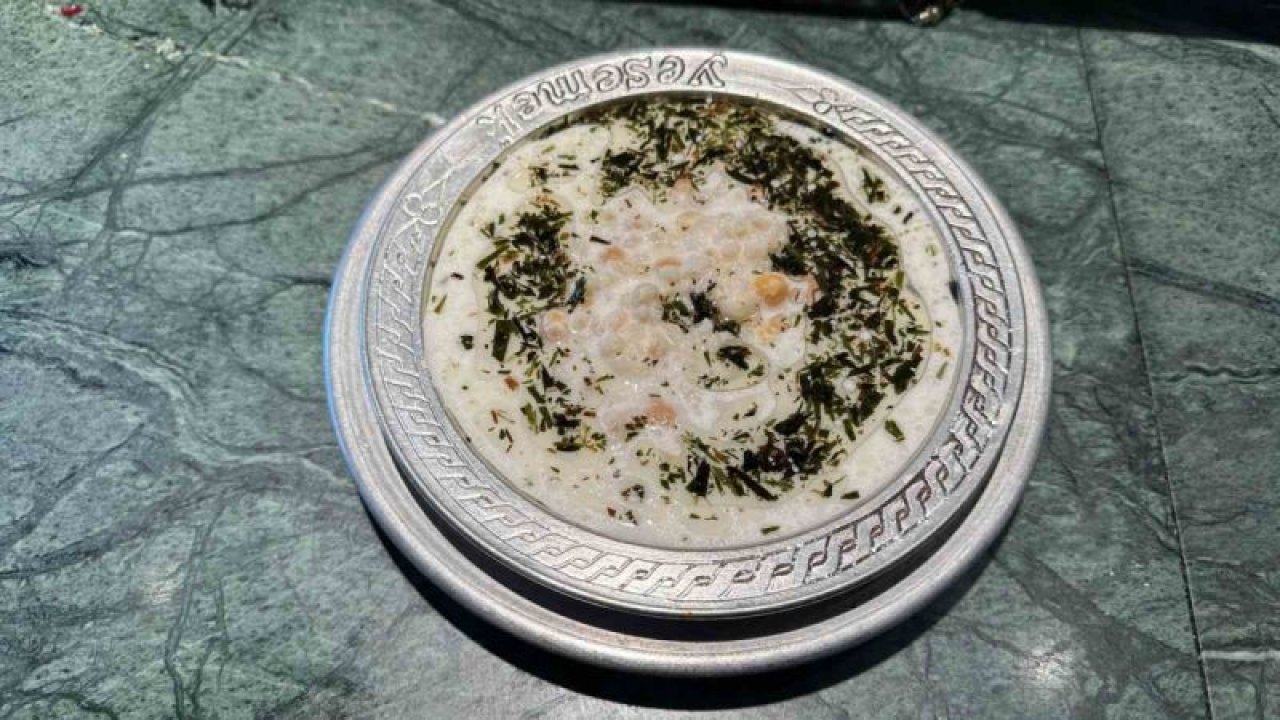 Gaziantep'in eşsiz lezzeti. Sıcak ayların soğuk yemeği: Dövme çorbası