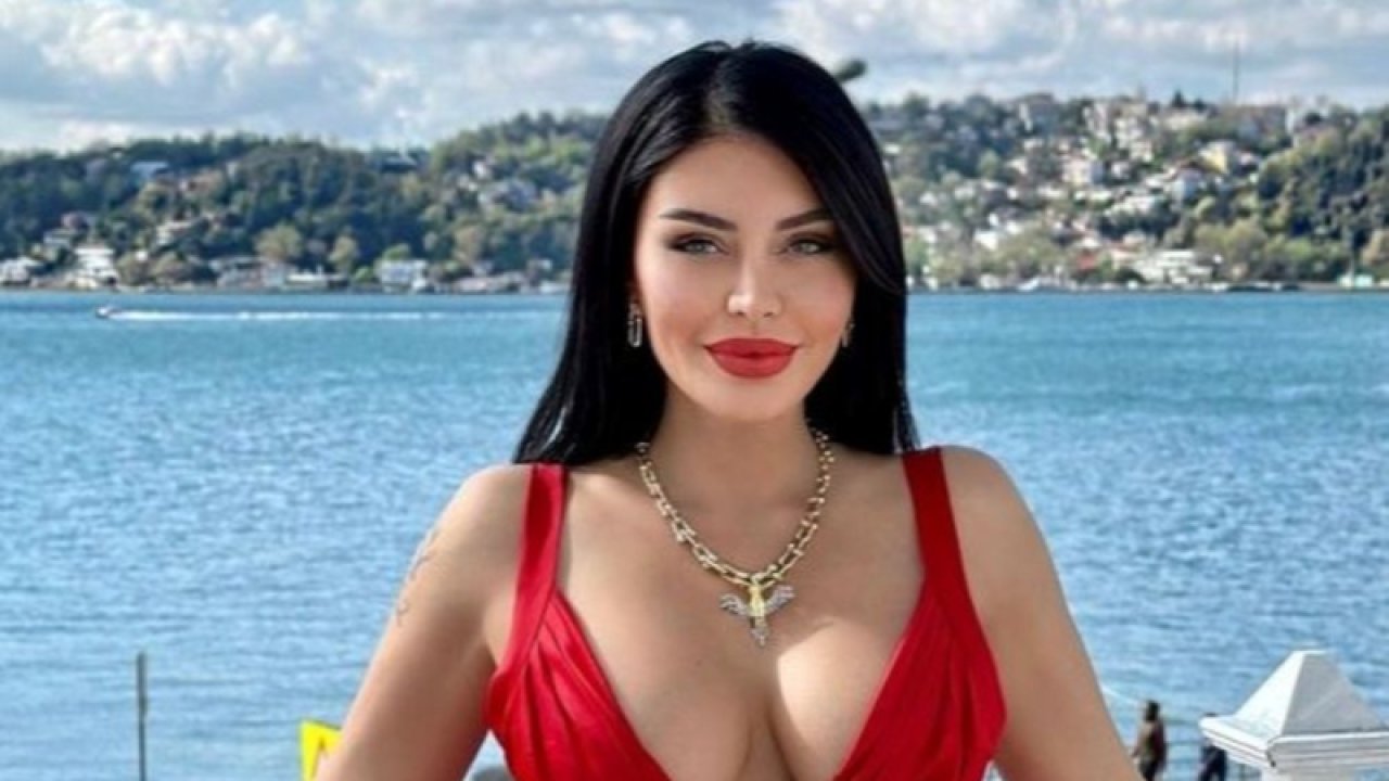 Ebru Polat ateş kırmızı elbisesi ile sosyal medyayı salladı: Derin göğüs dekoltesi beğenini butonunu çökertti!