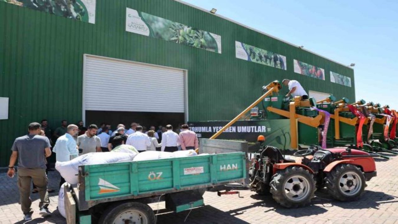 Gaziantep’te 7 ilçe belediyesine tohum eleme makinesi dağıtıldı