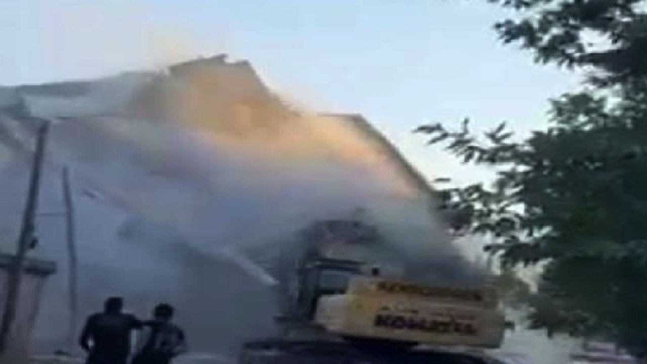 Gaziantep’in İslahiye ilçesinde ağır hasarlı 5 Katlı bina çöktü!