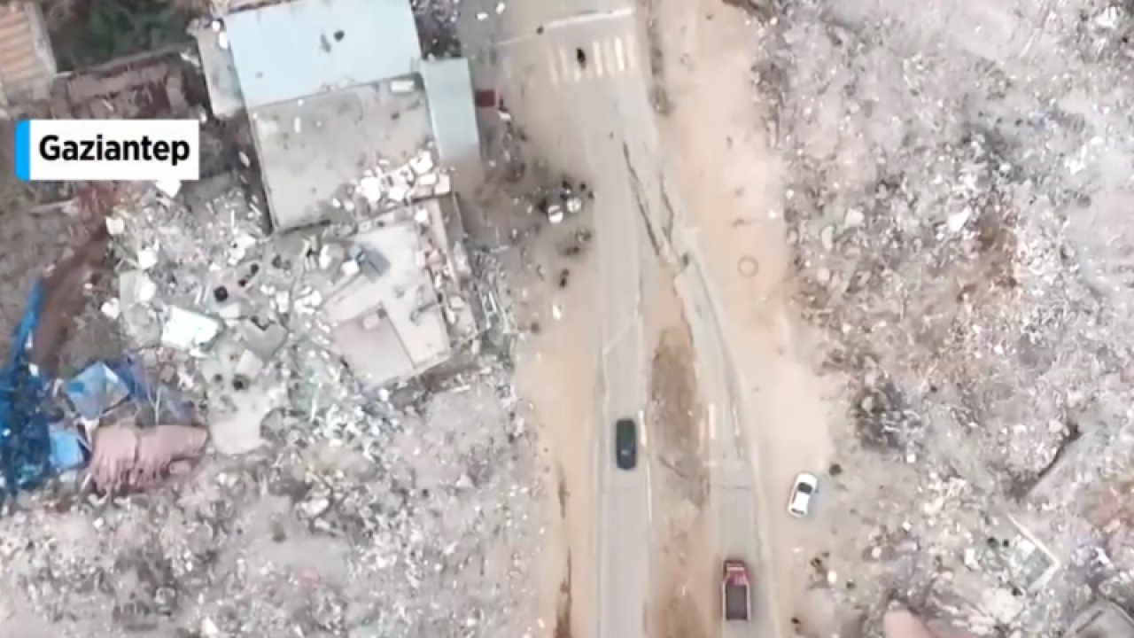Gaziantep'in Nurdağı ve İslahiye ilçelerini afetin 6. ayında havadan görüntüledi. Gaziantep'te Kaldırılan enkazların yerinde boş arsalar kaldı