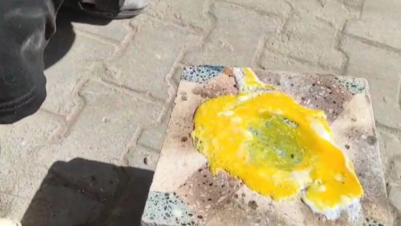 Gaziantep ve Kahramanmaraş'ta TÜPE GEREK YOK!  Güneşte Taşın üzerinde yumurta pişirme tarifi