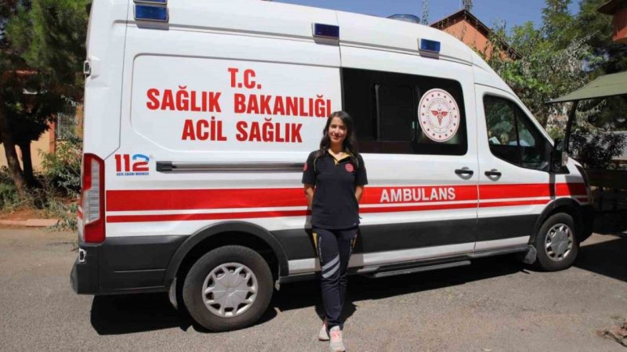 2 milyonluk şehir olan Gaziantep'in tek kadın ambulans şoförü