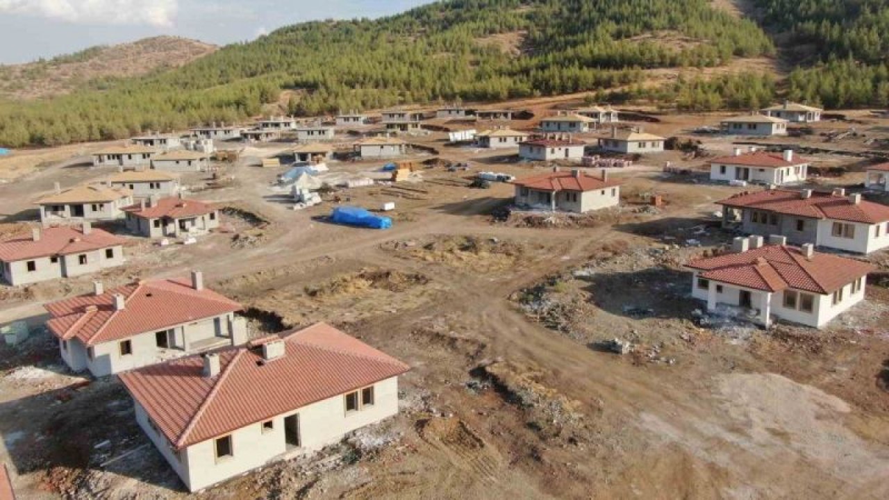 Gaziantep'in Nurdağı İlçesi'nde köy evlerinin yüzde 70’i tamamlandı