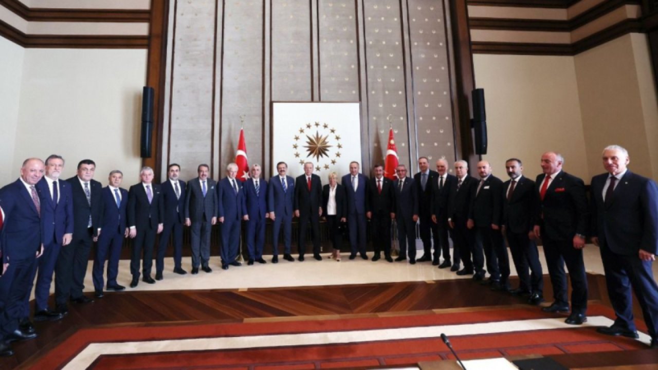Gaziantep Ticaret Odası Başkanı ve TOBB Yönetim Kurulu Üyesi Tuncay Yıldırım Cumhurbaşkanı Recep Tayyip Erdoğan’ı ziyaret etti