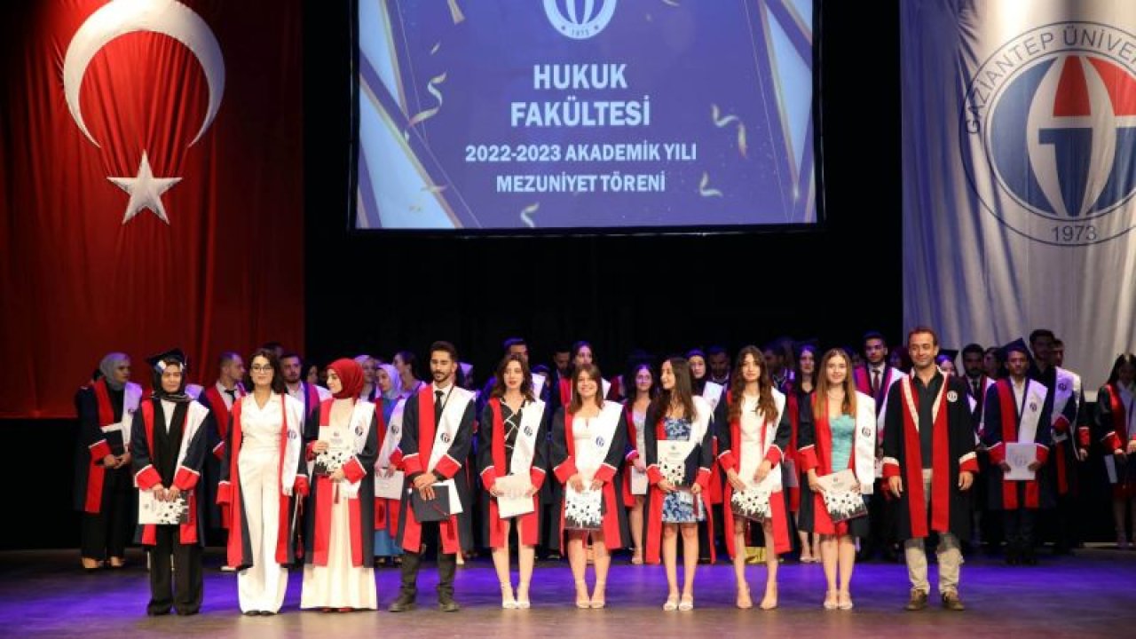Gaziantep Üniversitesi Hukuk Fakültesi 9. dönem mezunlarını verdi
