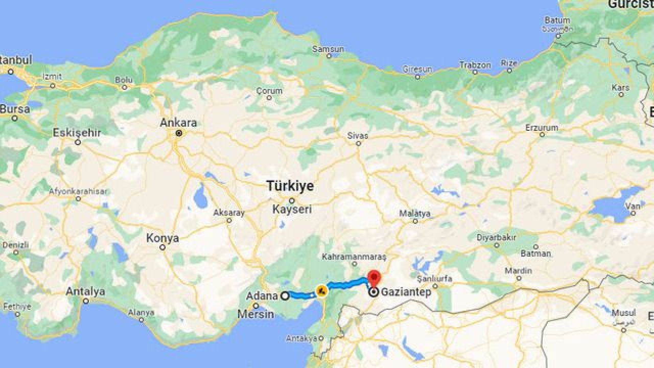 Adana Gaziantep arası kaç km? Uçakla, otobüsle ve arabayla Adana Gaziantep arası kaç saat?