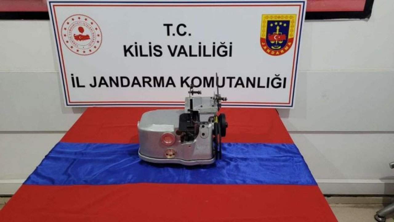 Kilis'te çalınan overlok makinesi Gaziantep'te ele geçirildi