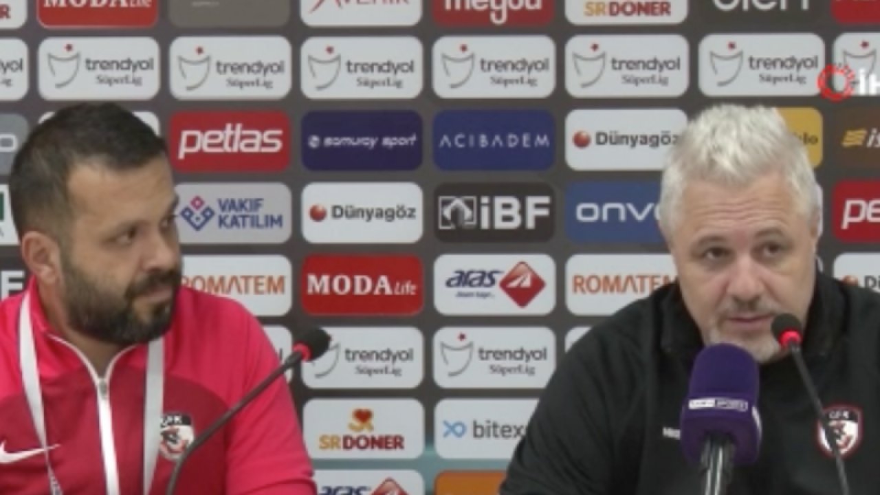 Gaziantep FK'da Teknik Direktör Marius Sumudica: "Uyanmamız gerekiyor. Bir sonraki maçta 3 puan almamız lazım"