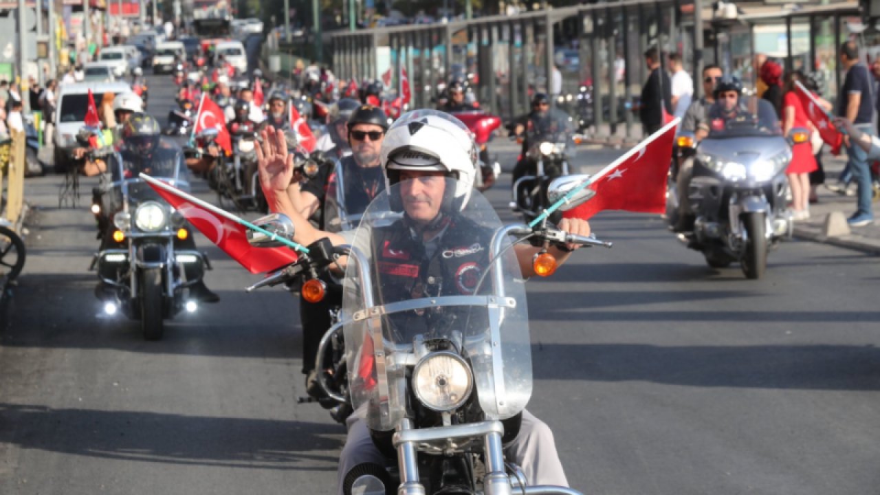 Başkan Tahmazoğlu ve Türk Chopper Gaziler için turladı