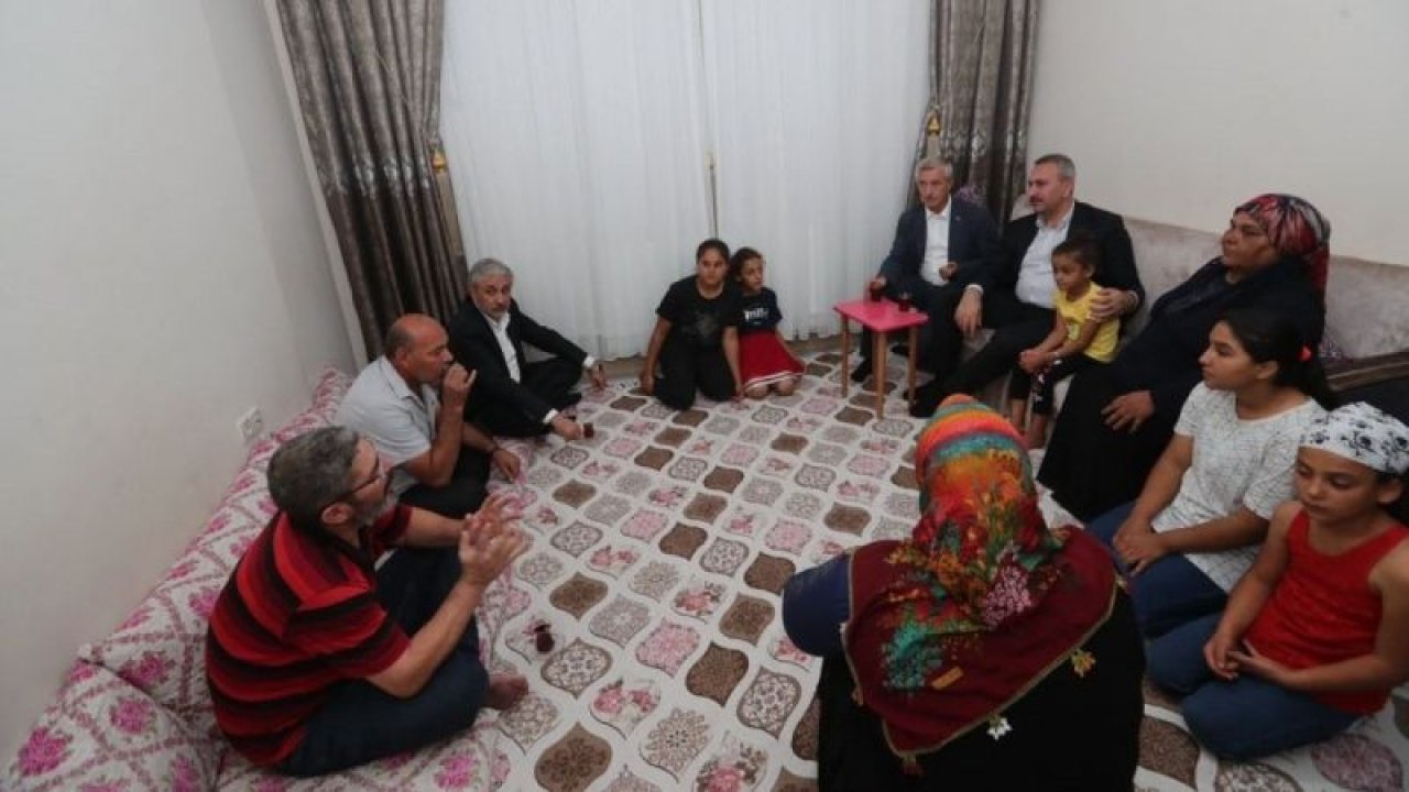 Milletvekili Gül ve Başkan Tahmazoğlu Şahinbeyli ailelere misafir oldu