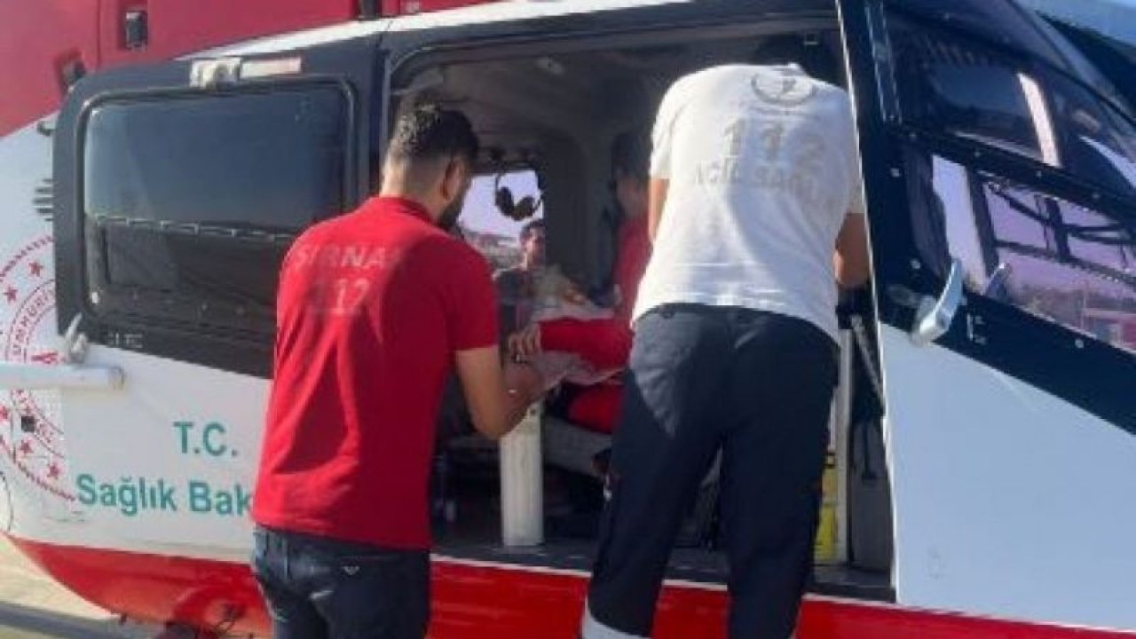 Şırnak’ta rahatsızlanan minik Aras ambulans helikopter ile Gaziantep'e sevk edildi