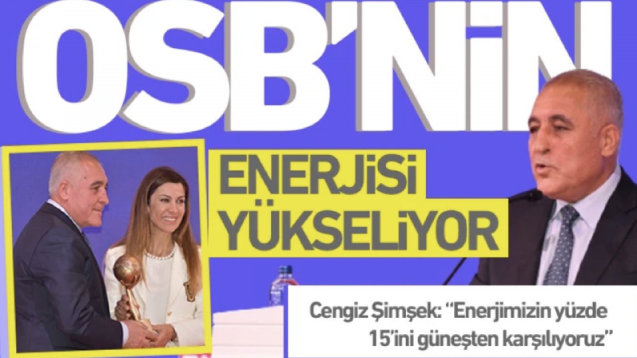 Organize Sanayi Enerji'nin yüzde 11'ini karşılıyor